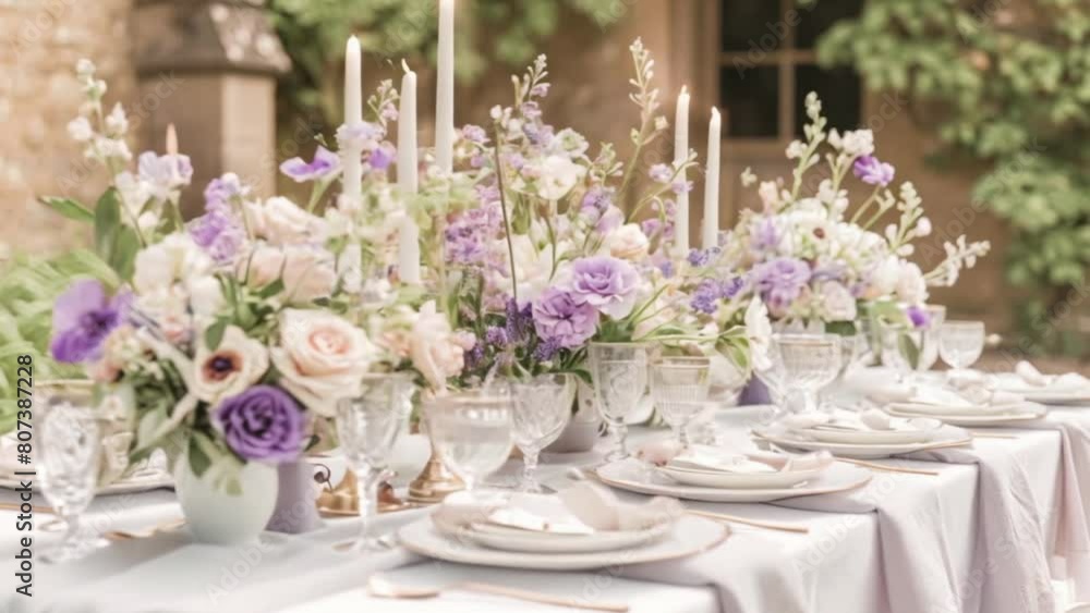Wedding decor in the countryside, lavender theme decoration idea Wedding decor in the countryside, lavender theme decoration idea