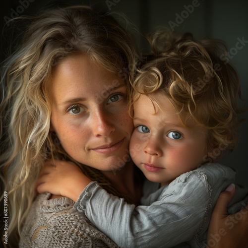 mother and her child photo