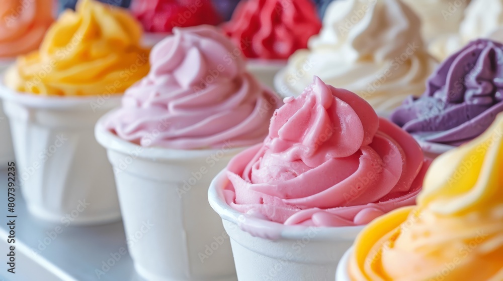 frozen yogurt bar, a lineup of frozen yogurt flavors, irresistible options for a refreshing summer treat frozen yogurt bar, a lineup of frozen yogurt flavors, irresistible options for a refreshing summer treat