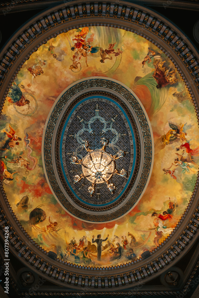 Theatre Ceiling with Artwork