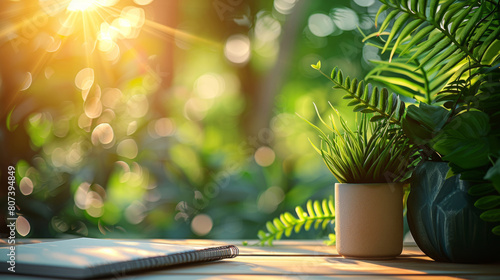 counselors office with plants and natural light for mental health wellness concept banner