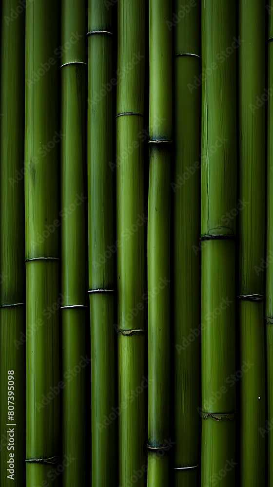 Green bamboo wall background Green bamboo wall background