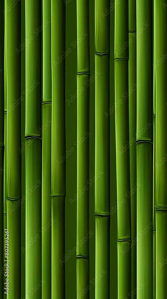 Green bamboo wall background Green bamboo wall background