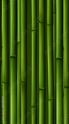 Green bamboo wall background