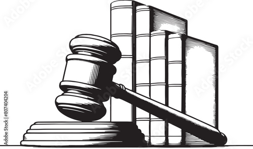 Symbol of Authority: Ornate Judicial Gavel