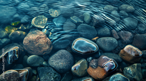 Lago com pedras - wallpaper HD photo