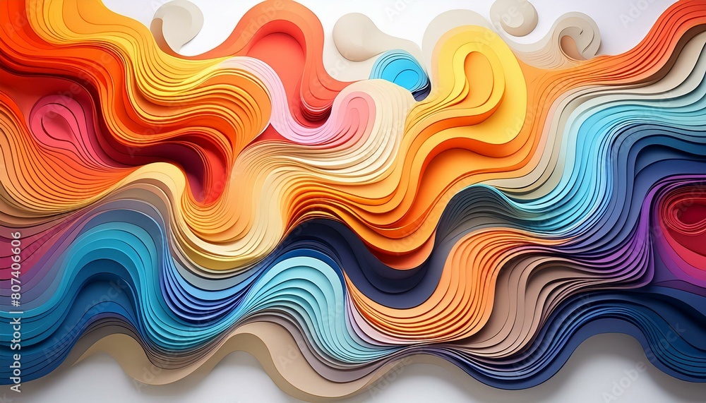 An abstract sculpture made from paper mache, featuring swirling forms and bold, expressive An abstract sculpture made from paper mache, featuring swirling forms and bold, expressive