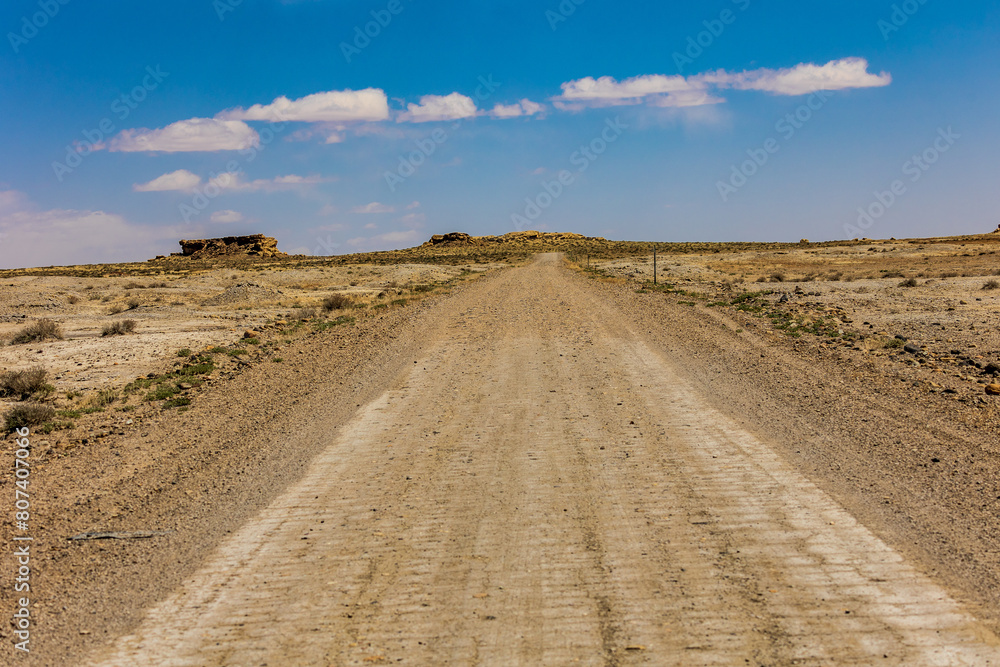 Traveling down factory butte road near Hanksville Utah. Traveling down factory butte road near Hanksville Utah.