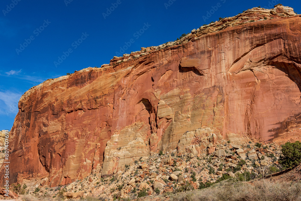 Beautiful landscape view of Capitol Reef National Park.