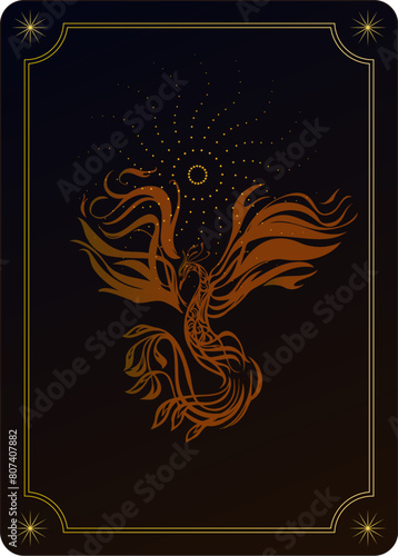 太陽とフェニックス・不死鳥の不思議なカード