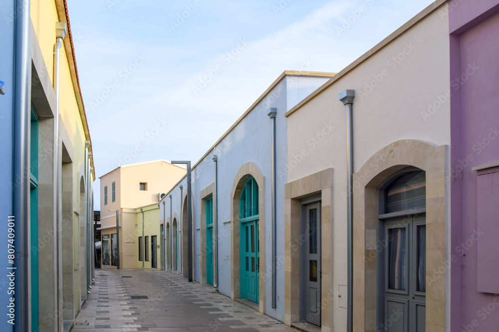 The city street view in Paphos, Cyprus