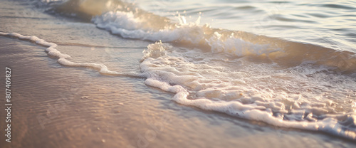 Agua chegando a areia da praia - wallpaper HD photo