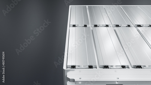 Φωτογραφία Electric vehicle lithium ion rechargeable battery module inside metal enclosure