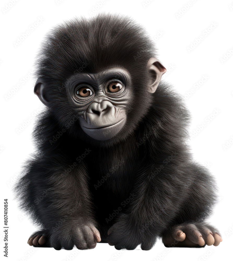 PNG Gorilla wildlife mammal monkey. PNG Gorilla wildlife mammal monkey.