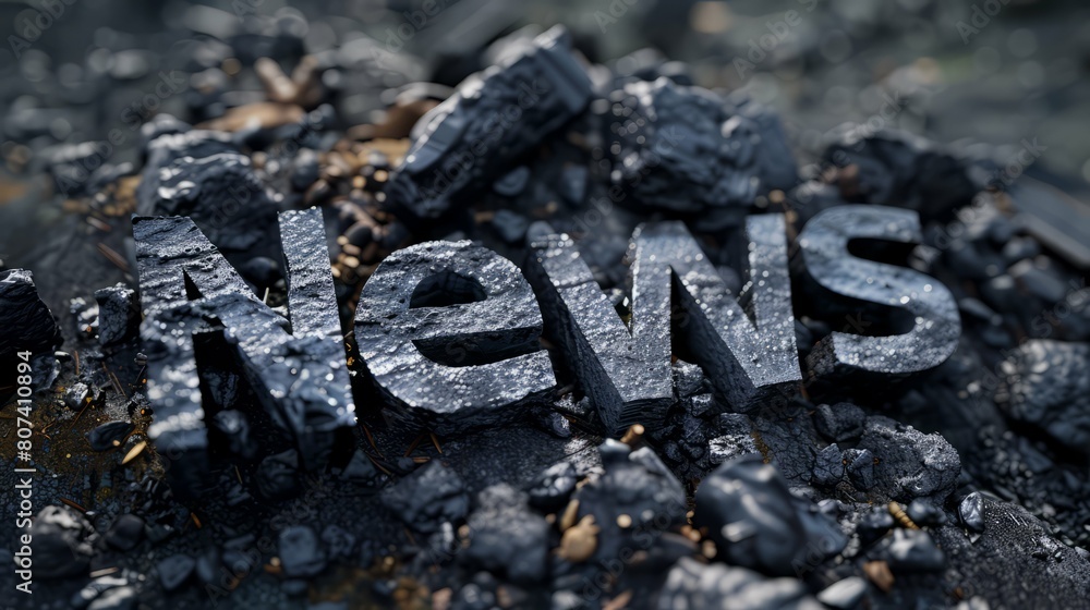 Coal News concept art poster. Coal News concept art poster.