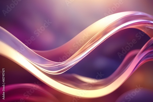 A purple and yellow wave with a purple background