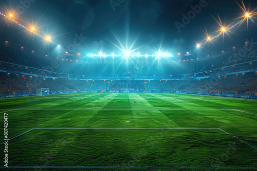 Soccer stadium field  soccer background