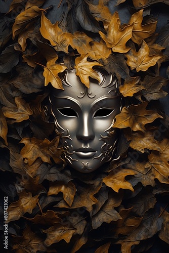 Mysterious autumn mask