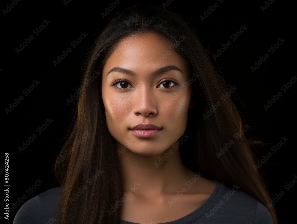 Thoughtful young asian woman