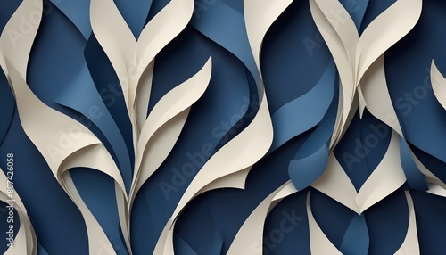 Wallpaper Mural Clear Plain Shiny Warm Soft Vintage Bokeh Cloudy Wave Like Geometric Blue Background or Texture Torontodigital.ca