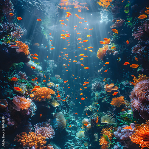 coral reef and fish © david