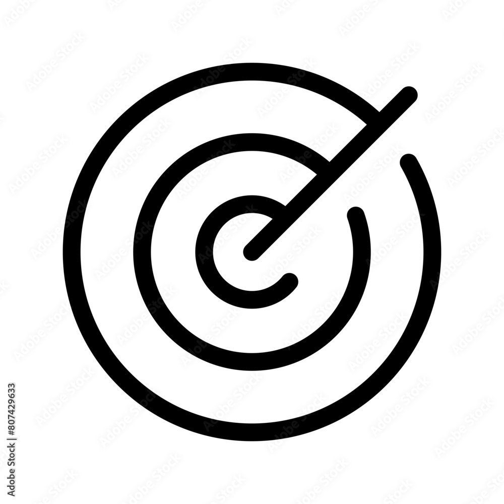 Target Icon Vector Symbol Design Illustration Target Icon Vector Symbol Design Illustration