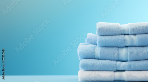 Pile of clean folded towels