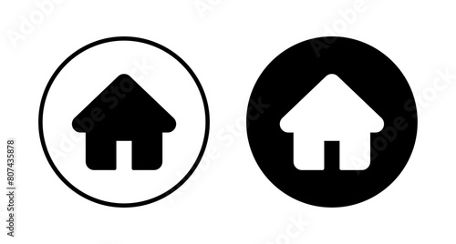 Home icon vector isolated on white background. House vector icon. Address