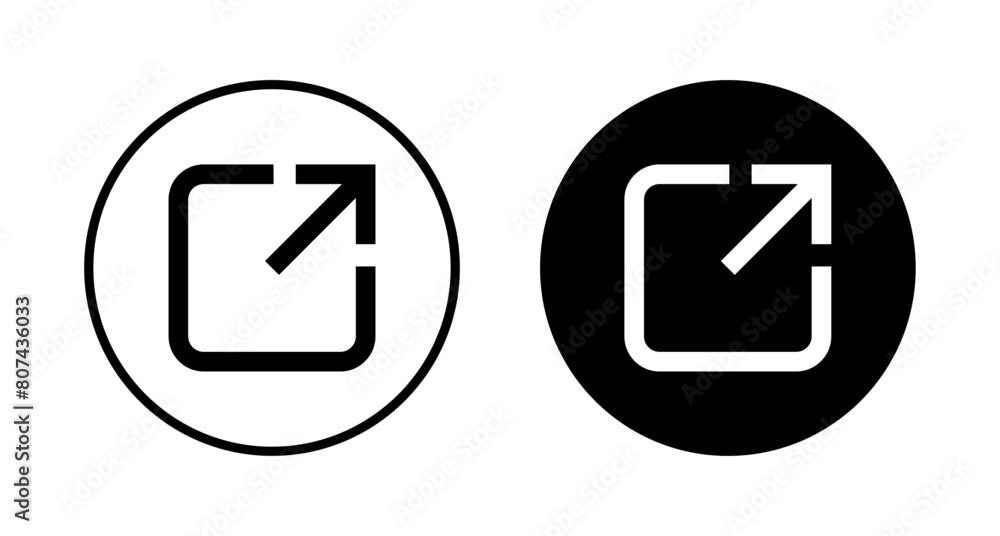 Link icon vector isolated on white background. Link vector icon. External link symbol vector icon. Hyperlink symbol