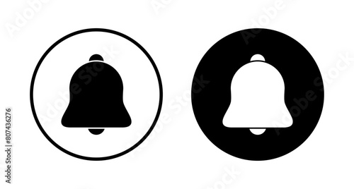Bell Icon vector isolated on white background. Notification symbol. Bell vector icon