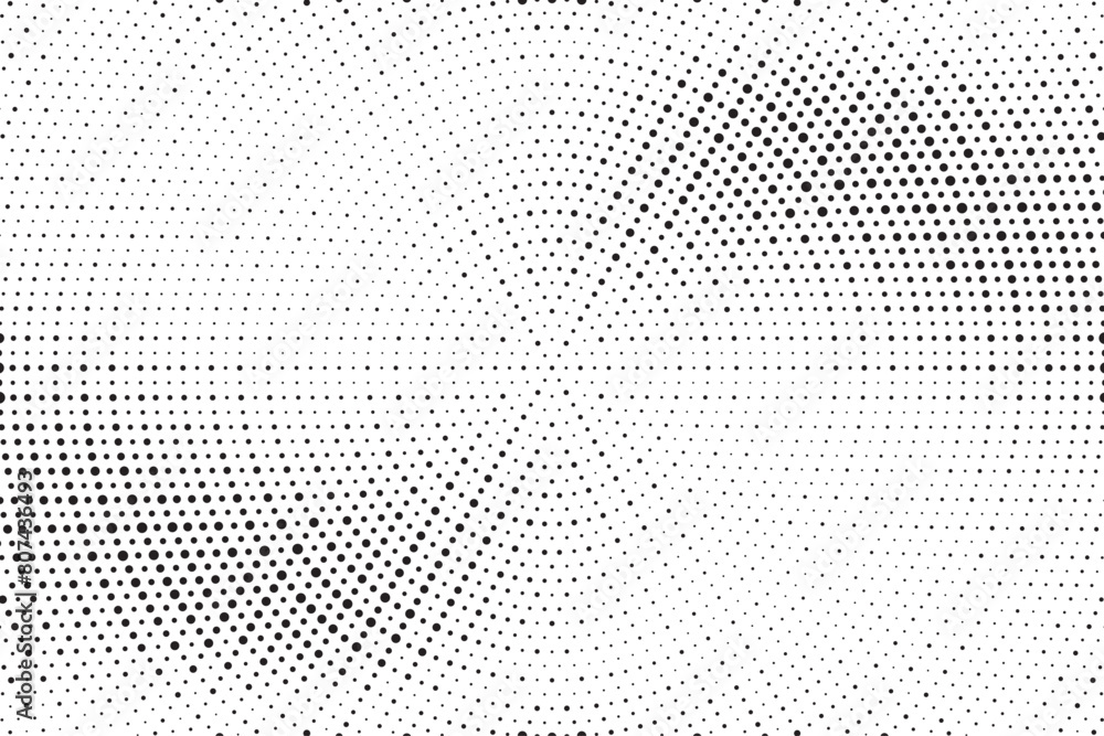 Abstract radial halftone gradient background. Dotted concentric texture with fading effect. Black and white circle shade wallpaper. Grunge rough vector. Monochrome dotted backdrop design element. Abstract radial halftone gradient background. Dotted concentric texture with fading effect. Black and white circle shade wallpaper. Grunge rough vector. Monochrome dotted backdrop design element.