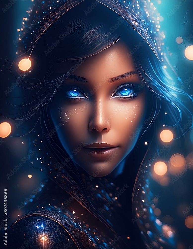 A mysterious portrait of a woman is moody and elegant, with a secretive ...