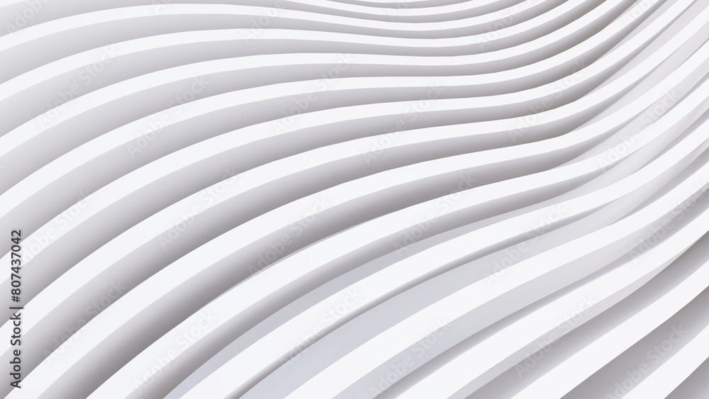 Abstract Curved Shapes. White Circular Background. Abstract Curved Shapes. White Circular Background.