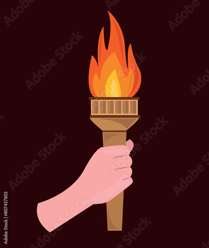 Olympic vector illustrations. Olympic icons, medals and torch vector set