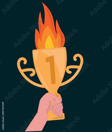 Olympic vector illustrations. Olympic icons, medals and torch vector set