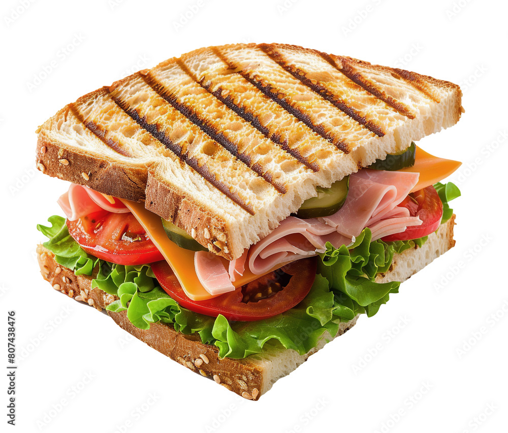 Hot grinder sandwich on transparent background Hot grinder sandwich on transparent background