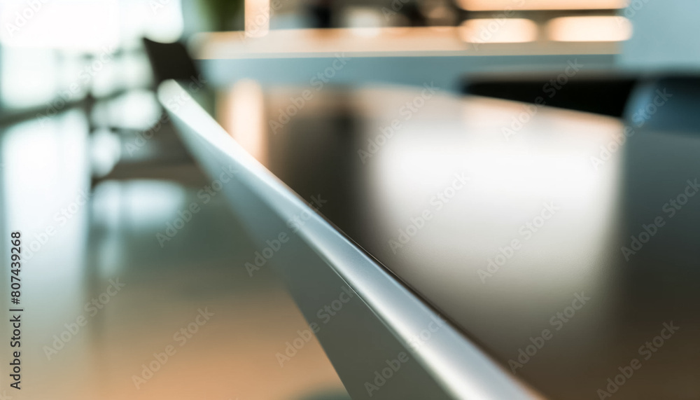 Close-Up on Sleek Cafe Table Surface Close-Up on Sleek Cafe Table Surface