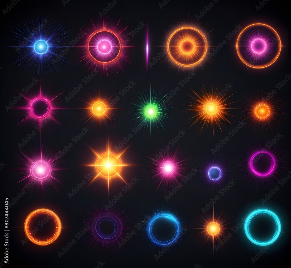 background with glowing lights