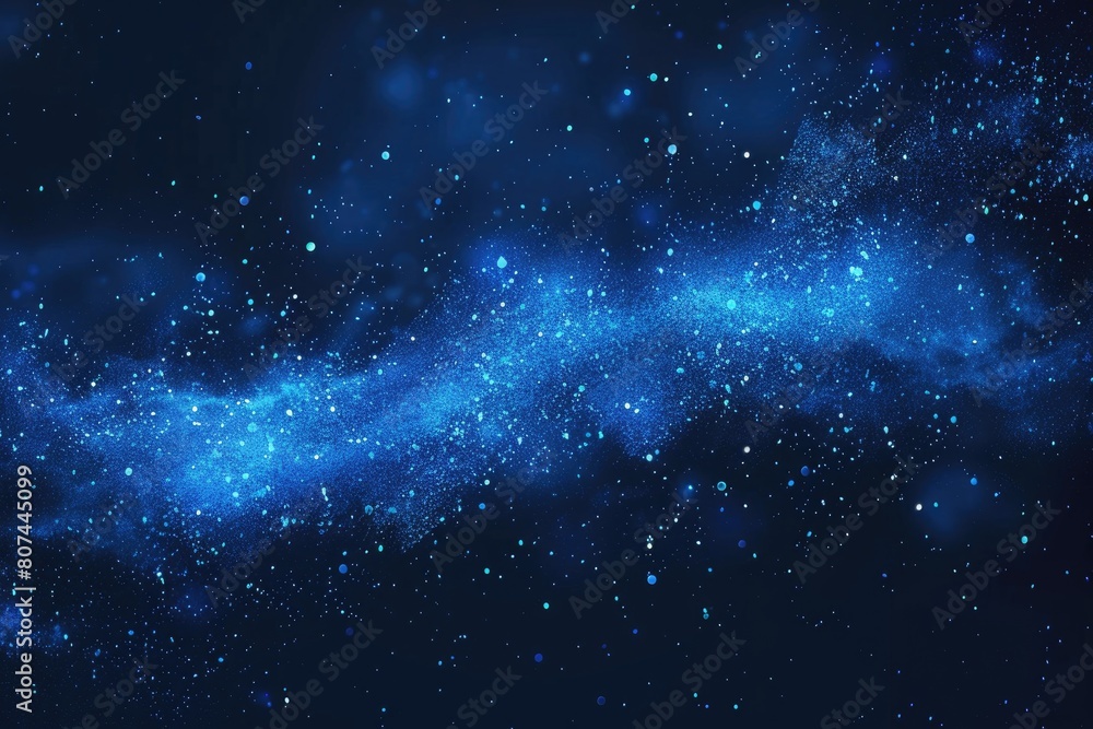 Fototapeta premium A blue galaxy with a lot of stars and a blue background