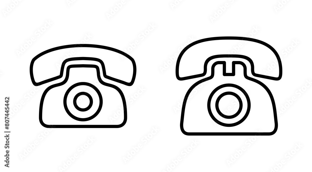Telephone icon set. phone icon vector. Telephone icon set. phone icon vector.