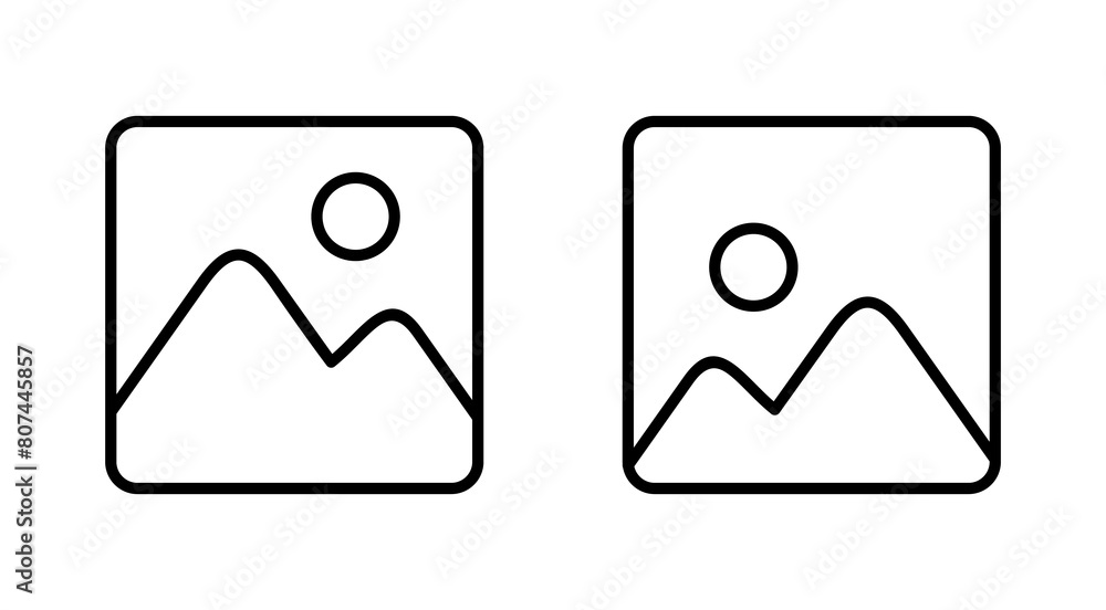 Picture icon set. photo gallery icon symbol Picture icon set. photo gallery icon symbol