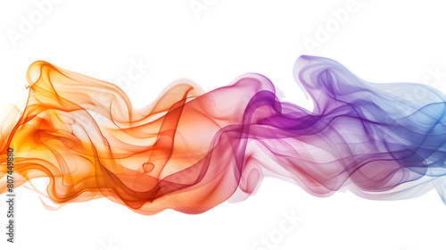 Orange and purple paint splash isolated on a transparent background, PNG, Ai