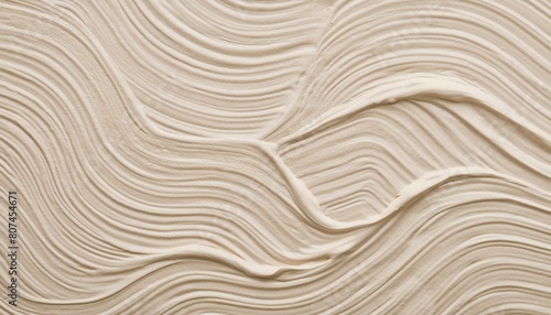 A background texture of creamy soft beige paint, with soft curves showing a quiet luxury theme.