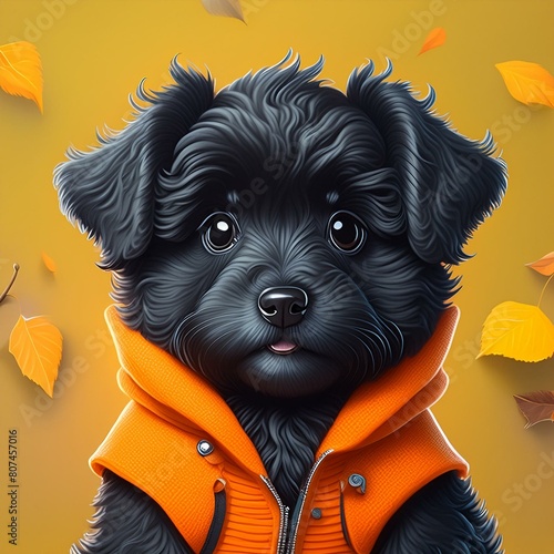 furry black dog © Natalia