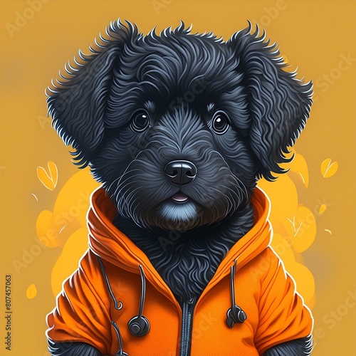 furry black dog © Natalia