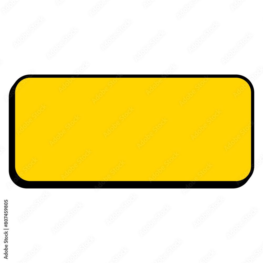 Rectangular text box with shadow and outline Rectangular text box with shadow and outline