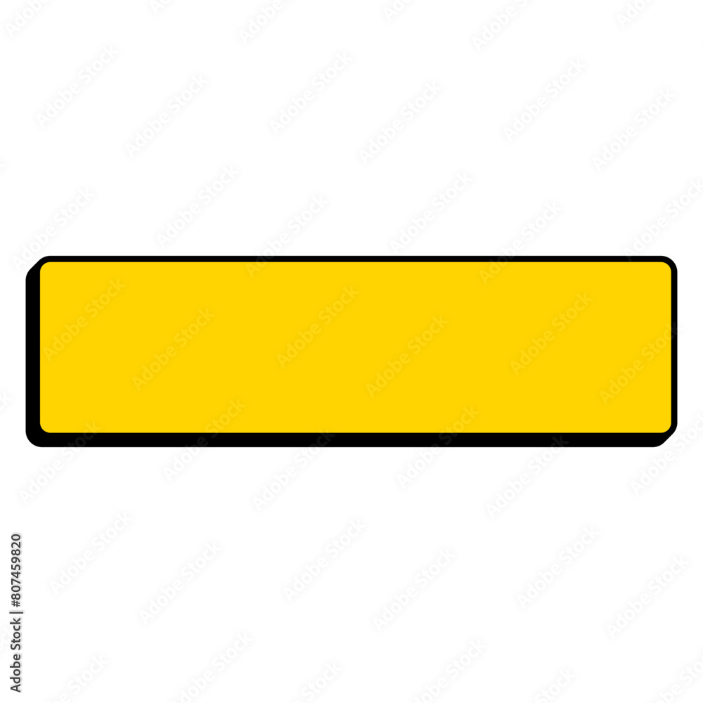 Rectangular text box with shadow and outline Rectangular text box with shadow and outline