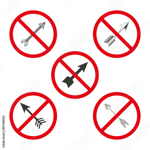 No Archery Arrows Allowed. Bow Arrows Prohibition Sign. Archery Equipment Restriction. Vector illustration. EPS 10. Free Download No Archery Arrows Allowed. Bow Arrows Prohibition Sign. Archery Equipment Restriction. Vector illustration. EPS 10. - GFXLoad