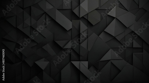 abstract geometric black background, Dark hexagon wallpaper or backgroundgenrative.ai 