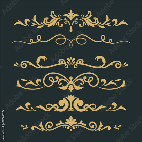 Divider Elegant Ornament Page Vector Illustration